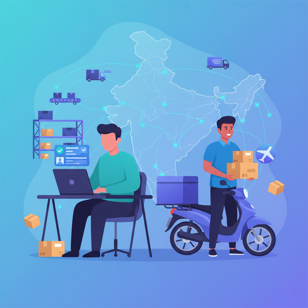 Indian Dropshipping illustration